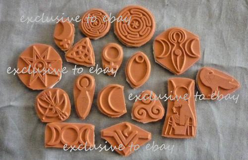 Goddess themed rubber stamps - rubber,
