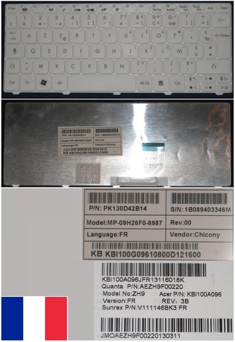 White azerty keyboard for - white,