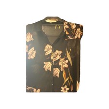 ZARA WOMENS BLACK BLOUSE WITH