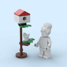 Red and White Bird House