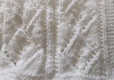 Hand Knitted beautiful  white