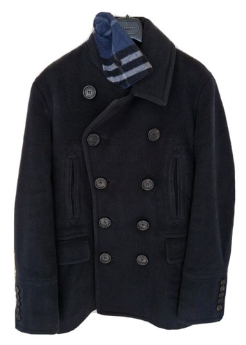 Mens brit burberry pea - by,