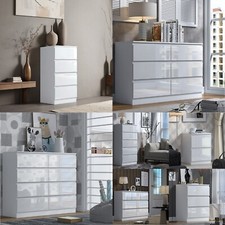 Chest Of Drawers White Gloss
