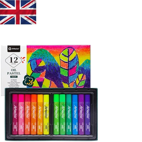 Non toxic neon oil - pastels, set