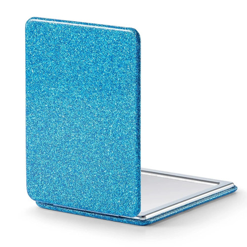 Compact mirror glitter pu - compact, mirror,