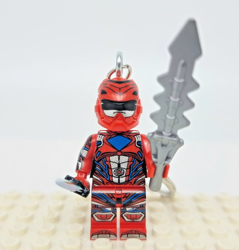 Red power ranger minifigure - power,