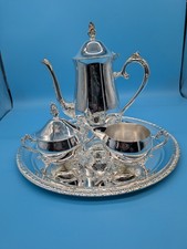 International Silver Company Vintage Silver Plated Tea Set Coffee Set 4-Piece