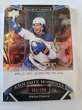 22-23 Exquisite Collection Owen Power Exquisite Moments /299 First Nhl Goal