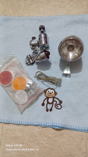 Vtg bicycle headlight set - headlight,