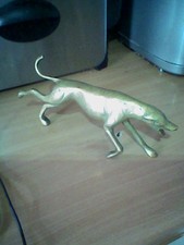Vintage Brass Dog Greyhound/