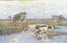 VINTAGE Tuck's Zag-Zaw 110  piece wooden jigsaw puzzle - ‘The Ford’