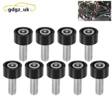 9pcs M8x1.25 Black Exhaust