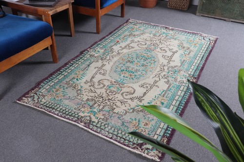 Turkish vintage rug 8x6 ft - turkish,