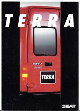 Seat Terra 1992-1993 UK Market Foldout Brochure 900 & 1.4D Van & Vista Marbella