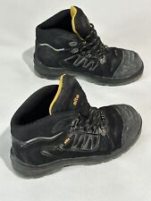 Mens SITE Steel-toe Laceup Ankle Safety Boots UK10 Black wt Minor Defect