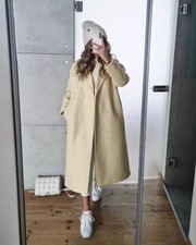 ZARA MANTECO WOOL DOUBLE-BREASTED COAT OVERSIZED CREAM / YELLOW