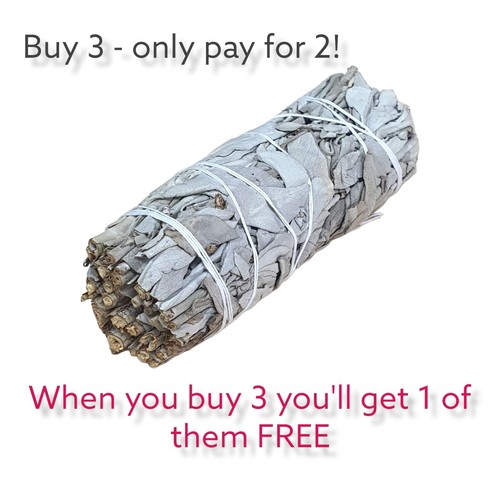 White sage smudge - white, stick