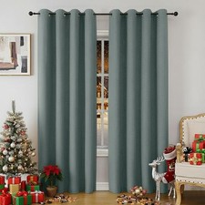 Linen Blackout Eyelet Curtains
