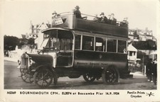 Bournemouth Tilling Bus Boscombe 1924 Pamlin Prints repro photo postcard M2369