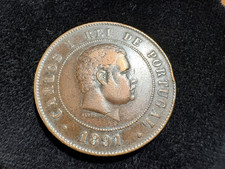 Antique 1891 Portuguese 10