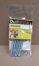 Diall Pan head Steel Concrete screw (Dia)7.5mm (L)112mm, Pack of 6