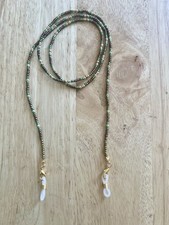 Earth Coloured Beaded Sunglasses Or Glasses Chain