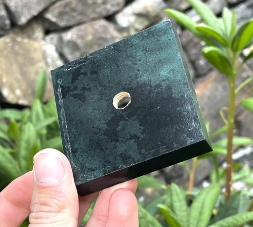 Wooden green marble - green,