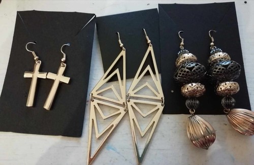 Vintage dangly earrings on - vintage,