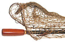 40" unnamed  Folding alloy Trout landing net 18" arms and MAHOGANY handle (30)