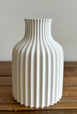 3D Printed Vase - Ribbed Vase