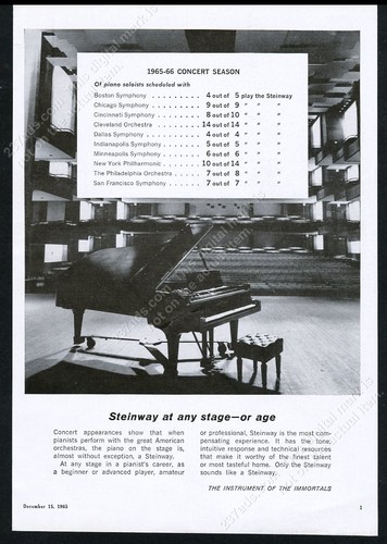 1965 steinway concert - 1965, d