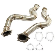 Stainless Downpipe Hose Pipe 2.75" 70mm for Audi A6 S6 RS6 A7 S7 RS7 4G S8 4H