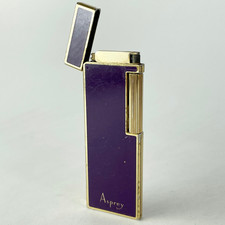 Vintage ASPREY Lighter gold plated purple London