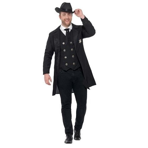 Mens curve sheriff fancy dress - sheriff,