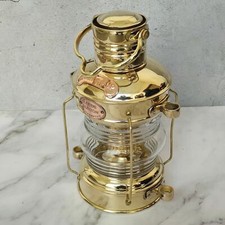 Brass Anchor Oil Lamp Nautical