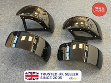Black mudguard front rear - black,