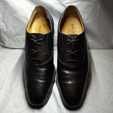 Savile Row Hand Painted Dark Brown Semi Brogue Uk 10 used great condition 