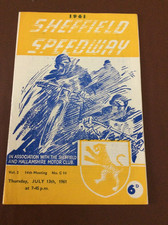 1961 SHEFFIELD v POOLE PIRATES 13th JULY ( GOOD CONDITION )