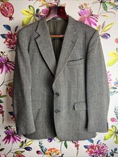 Dunn Co Genuine Irish Thornproof Tweed Jacket Grey 42” 108cm Short