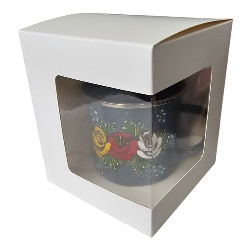 Handpainted canal ware enamel