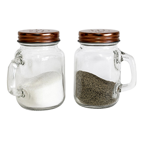 Glass salt pepper shaker - 4, oz