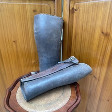 WW1 Military Brown English Leather Gaiters Snake Bite Protection Jungle Warfare