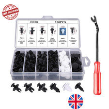 50/100x Car Trim Clips Mixed