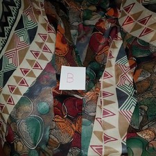 Marble Print black border multicolor ladies sea sarong l/m/xl siz scarf Art Deco