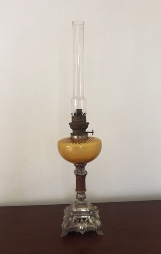 French vintage oil lamp - oil,