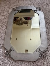 Antique Venetian Style Wall Mirror – 19th/20th Century Ornate Bevelled Glass