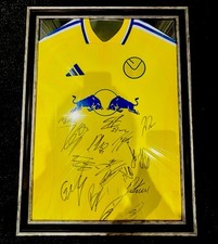 Leeds United 2024/2025 Squad Signed Away Framed Shirt EFL CHAMPIONS