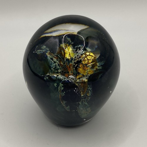 Art glass paperweight - art,