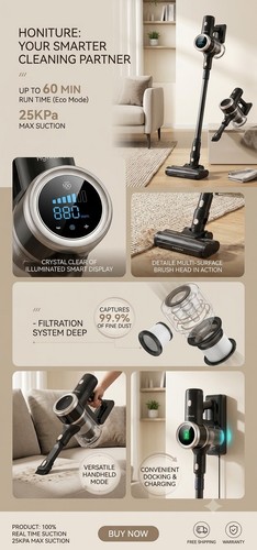 Honiture cordless bagless - honiture,