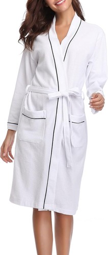 Waffle dressing gown - waffle, unisex